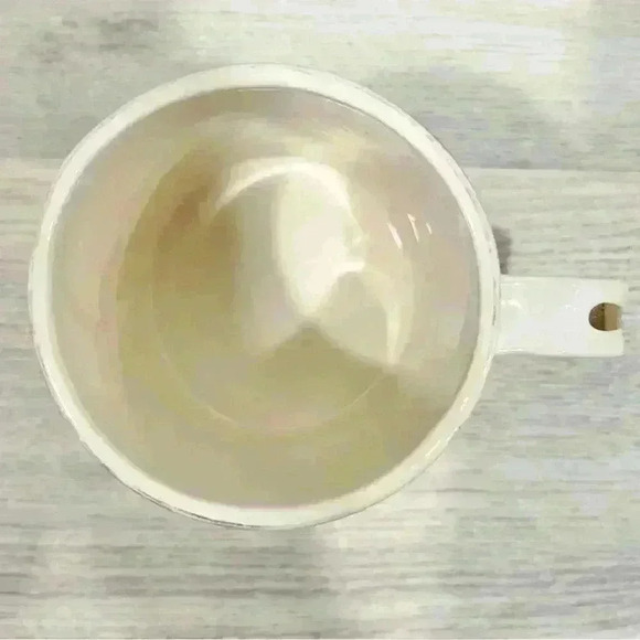 Ruby Pilven Anthropologie Ballarat Mug Gold Pink Ceramic 15oz Coffee Cup - Picture 4 of 6